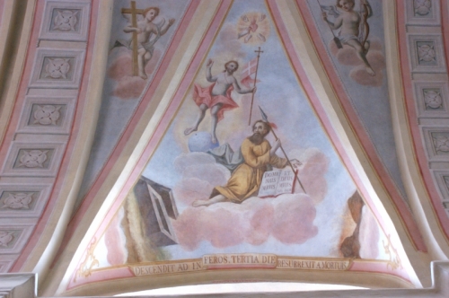17. Walenty Żebrowski, fresk w kościele bernardynów, Skępe. XVIII w. 