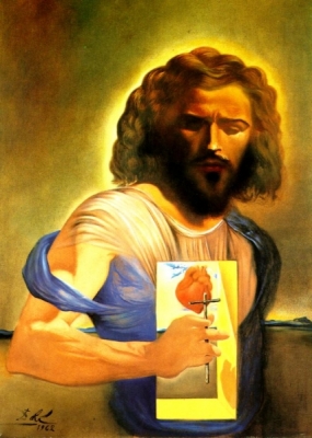 18. Salvadr Dali, Serce Jezusa, 1962 r. 